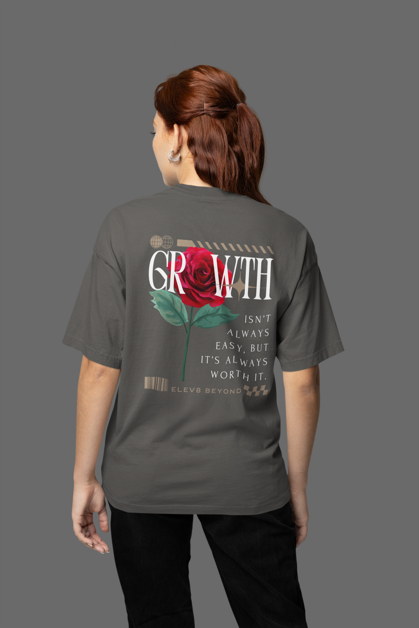 Choose Growth oversized T-shirt